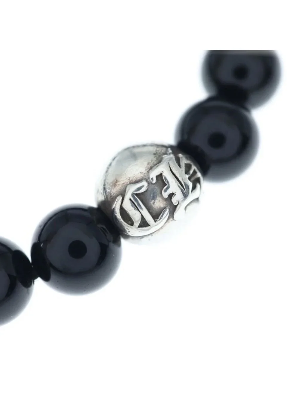 Chrome Hearts 10 Bead Bracelet Black